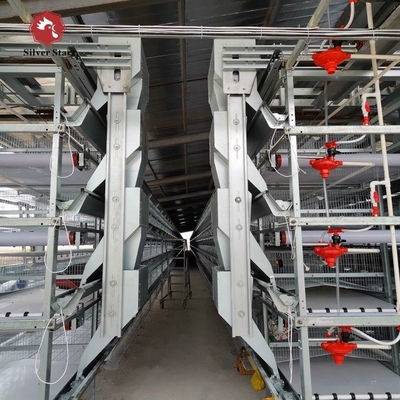 Full Automatic Laying Chicken Cages Egg Layer Cage For Africa Poultry Hens Farms