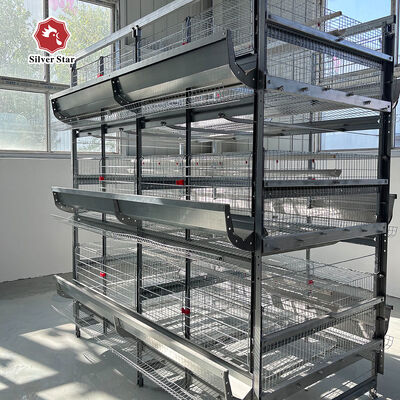 Hot Dipped Galvanized Steel 8 Tiers High Density Full Automatic Operation Battery Chicken Cage Poultry Farming Equipment